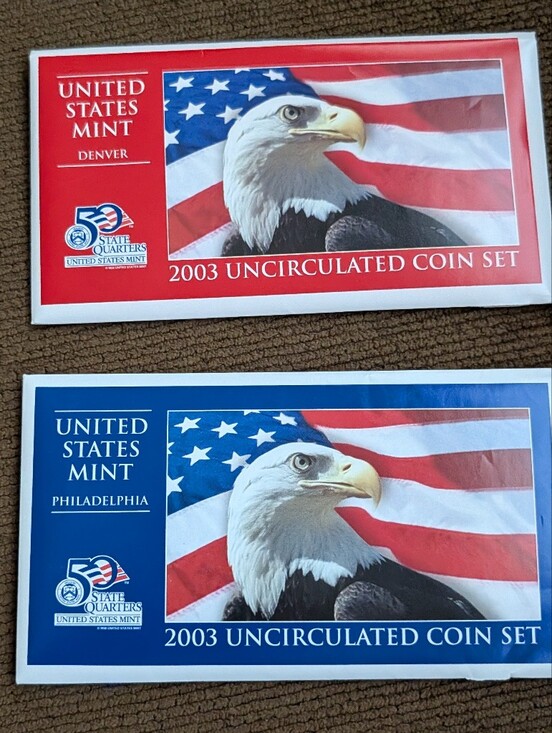 2003 United States Mint Uncirculated Coin Set Denver And Philadelphia